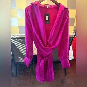 Elegant Fuchsia Women's Dress